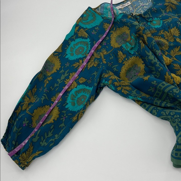 Natural Life Maribel Top boho lightweight floral peasant spring XL - Picture 8 of 10